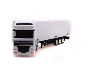 Image showing white truck isolated