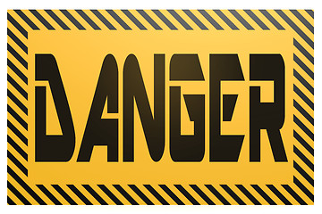 Image showing Banner with danger word