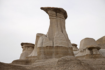 Image showing Badlands Alberta  hoo doo