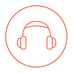 Image showing Headphone line icon.