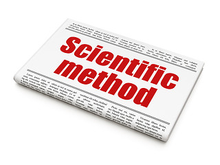 Image showing Science concept: newspaper headline Scientific Method