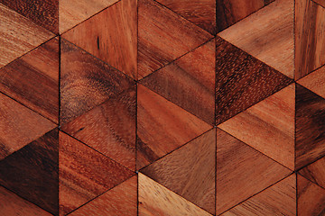 Image showing wooden triangle background