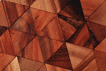 Image showing wooden triangle background