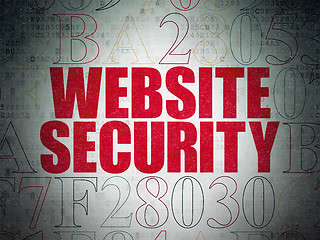 Image showing Web design concept: Website Security on Digital Paper background