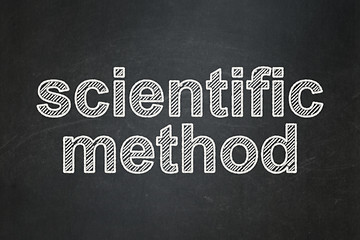 Image showing Science concept: Scientific Method on chalkboard background