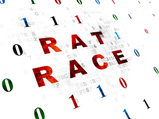 Image showing Business concept: Rat Race on Digital background