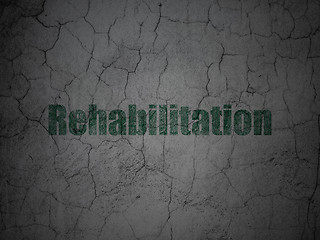 Image showing Medicine concept: Rehabilitation on grunge wall background