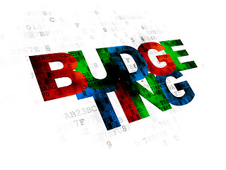 Image showing Business concept: Budgeting on Digital background