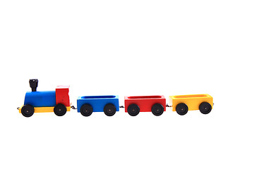 Image showing old wooden train toy