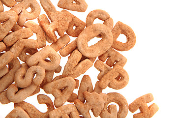 Image showing ginger bread alphabet