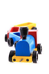 Image showing old wooden train toy