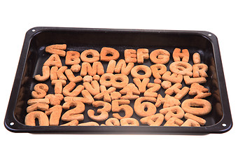 Image showing ginger bread alphabet