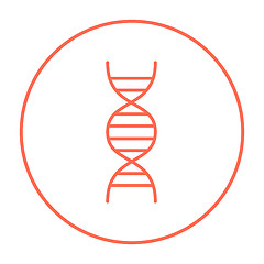 Image showing DNA line icon.