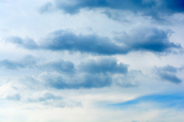 Image showing blue sky background with tiny clouds