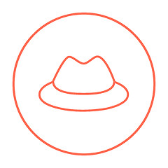 Image showing Classic hat line icon.