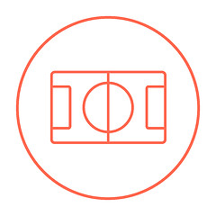 Image showing Stadium layout line icon.