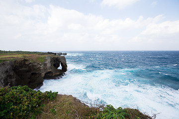 Image showing Manzamo Cape in Japan