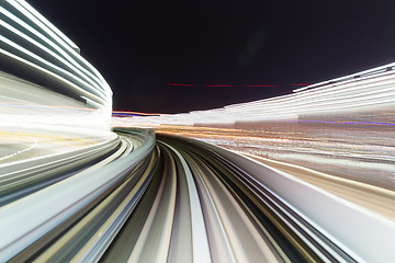 Image showing Train passing in tunnel