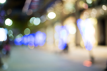 Image showing Bokeh night lights