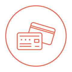 Image showing Credit card line icon.