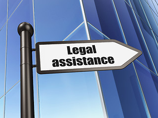 Image showing Law concept: sign Legal Assistance on Building background