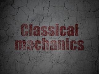 Image showing Science concept: Classical Mechanics on grunge wall background