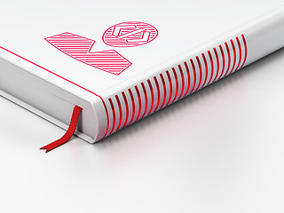 Image showing Software concept: closed book, Programmer on white background