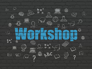 Image showing Studying concept: Workshop on wall background