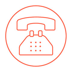 Image showing Telephone line icon.