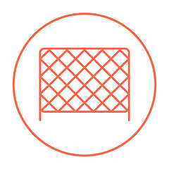 Image showing Sports nets line icon.