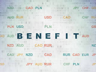 Image showing Business concept: Benefit on Digital Paper background