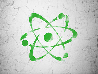 Image showing Science concept: Molecule on wall background