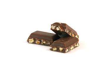 Image showing almond chocolate pieces