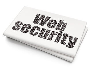 Image showing Web design concept: Web Security on Blank Newspaper background