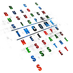 Image showing Finance concept: Income in Crossword Puzzle