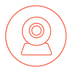 Image showing Web camera line icon.