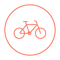 Image showing Bicycle line icon.
