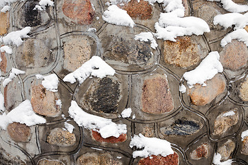 Image showing Part of a stone wall 