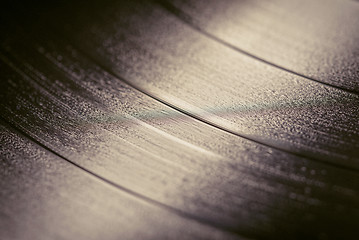 Image showing Close up vinyl record