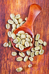 Image showing green coffee beans