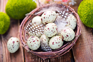 Image showing decorative painted Easter eggs