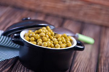 Image showing green peas