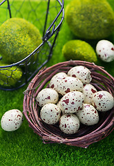 Image showing decorative painted Easter eggs