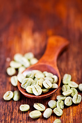 Image showing green coffee beans