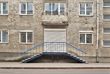 Image showing Grunge weathered house  with some windows