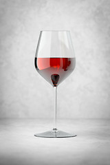 Image showing glass of red wine