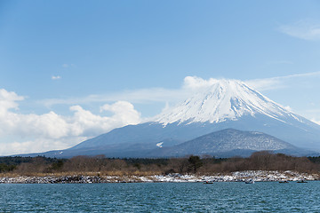 Image showing Fujisan with Lake Shoji