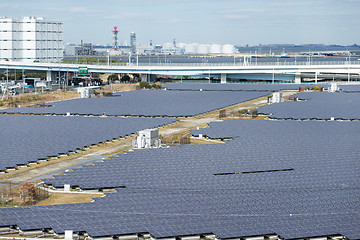 Image showing Solar panel plant