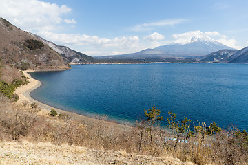 Image showing Fujisan with Lake Motosu