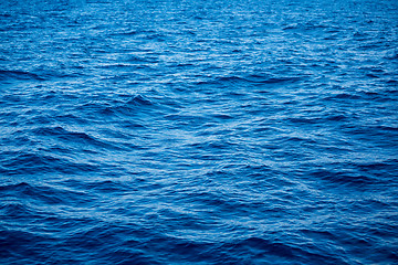Image showing Blue sea surface with waves